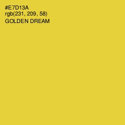 #E7D13A - Golden Dream Color Image